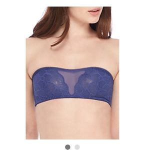 NWT Free People Malinda Bandeau Blue Small